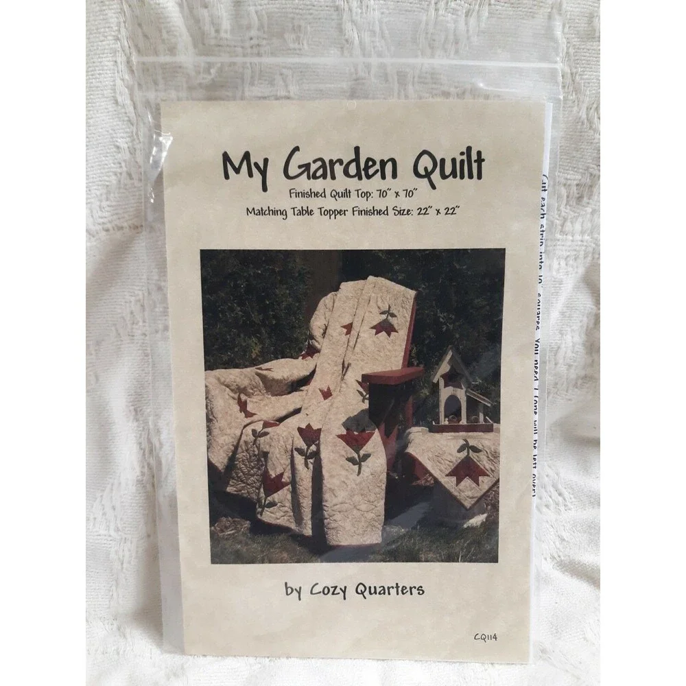 NEW My Garden Quilt Pattern by Cozy Quarters 2006 Quilt Sewing Pattern